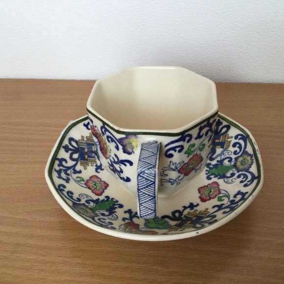 Antique Royal Doulton "Nankin" A.D cup and saucer registered No597783 small rare - Picture 4 of 7